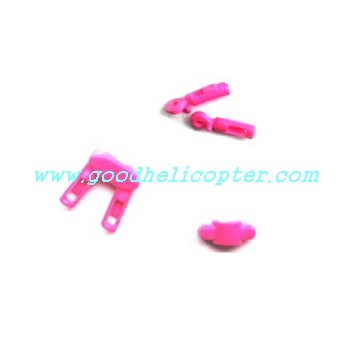 SYMA-s107p helicopter parts fixed set for tail decoration set and tail support pipe (pink color) - Click Image to Close